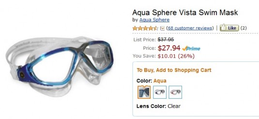 goggles for sensory deprivation tank