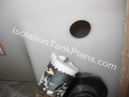 Drilling hole in your Isolation Tank